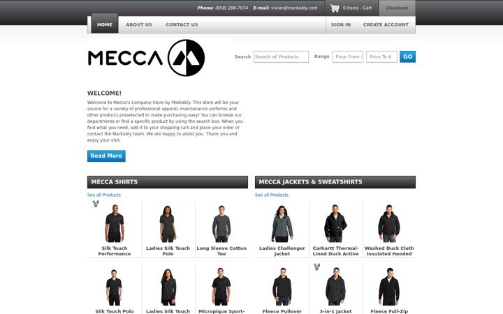 Screenshot of meccapmstore.com