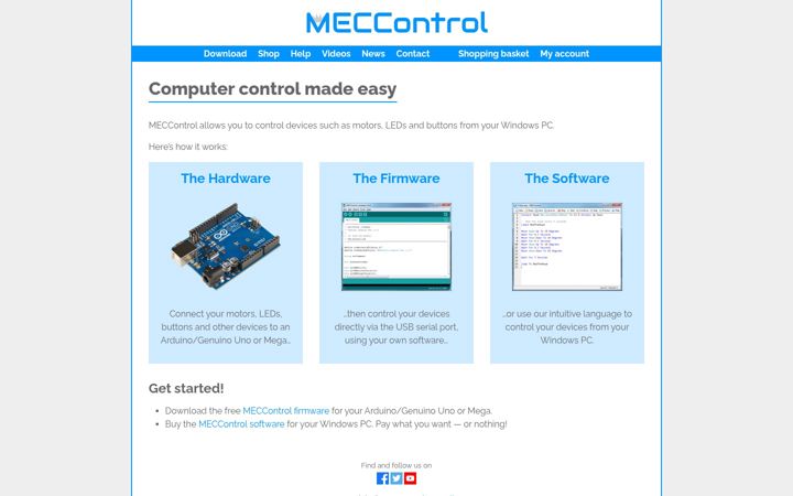 Screenshot of meccontrol.com