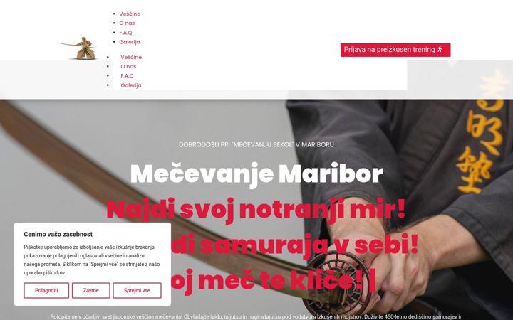 Screenshot of mecevanje-maribor.com
