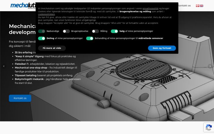 Screenshot of mechalution.com