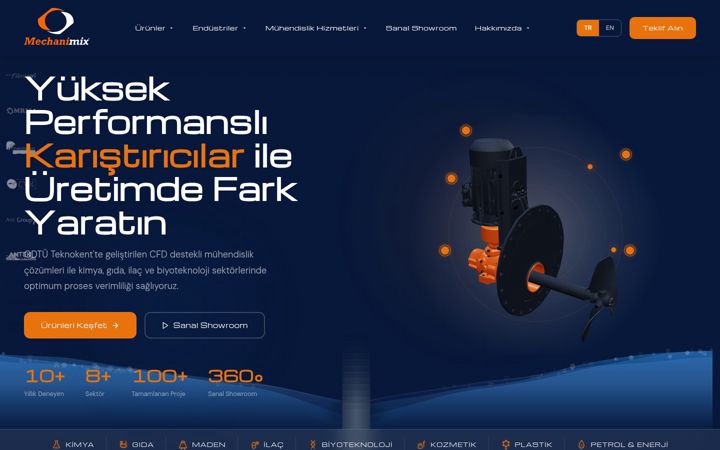 Screenshot of mechanimix.com