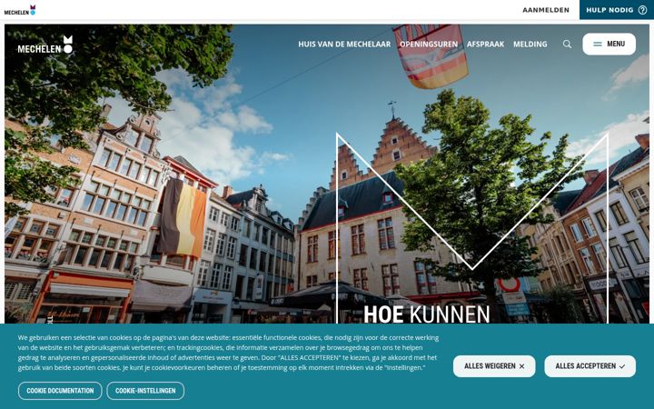 Screenshot of mechelen.be