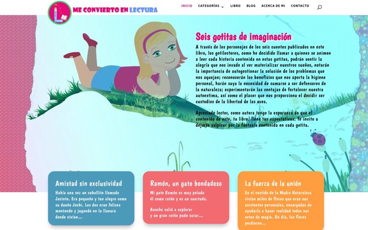 Screenshot of meconviertoenlectura.com