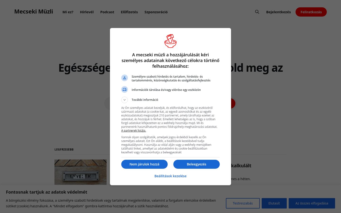 Snímek obrazovky baneru souhlasu zobrazeného před jakoukoli interakcí