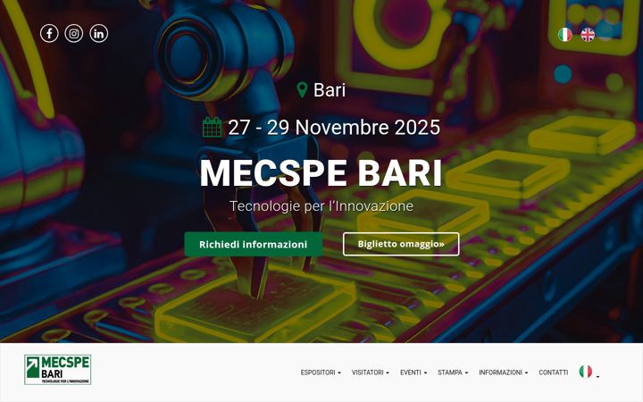Screenshot of mecspebari.it