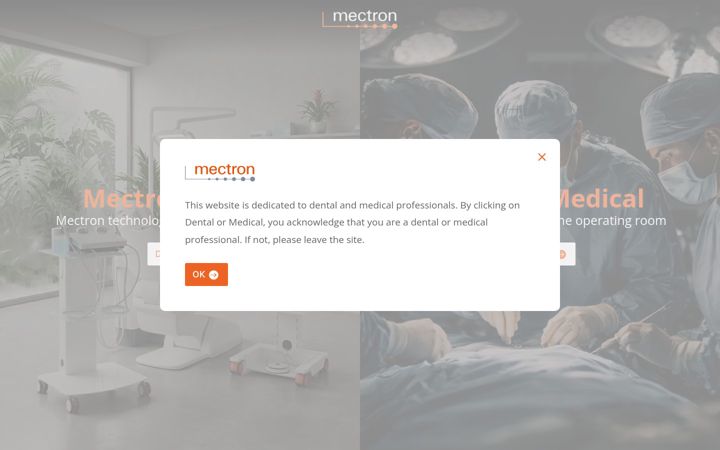 Screenshot of mectron.com