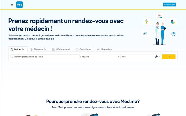 Screenshot of med.ma