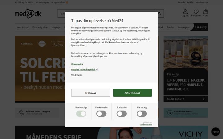 Screenshot of med24.dk