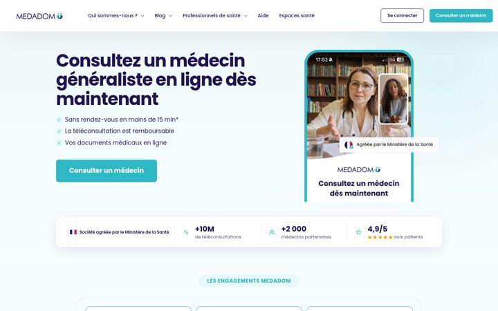 Screenshot of medadom.com