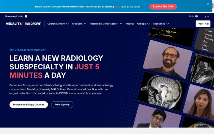 Screenshot of medality.com