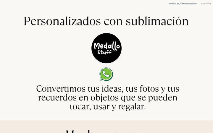Screenshot of medallostuff.com