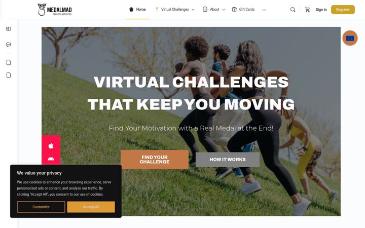 Screenshot of medalmad.com