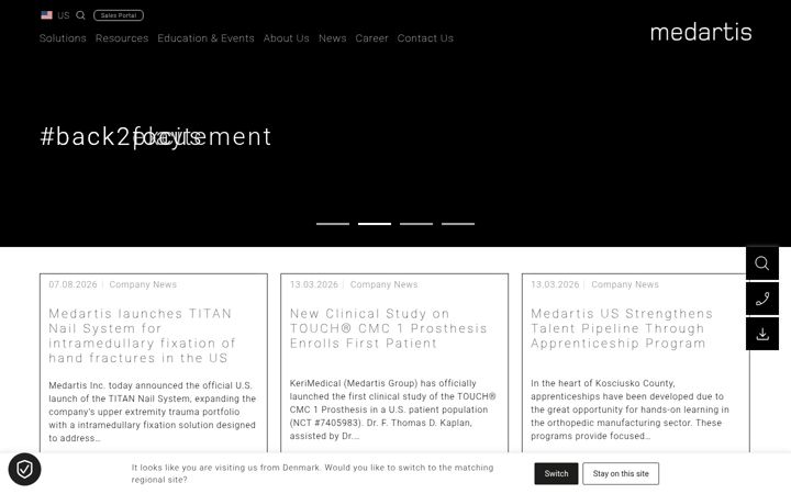 Screenshot of medartisusa.com