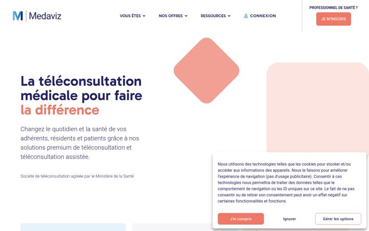 Screenshot of medaviz.com