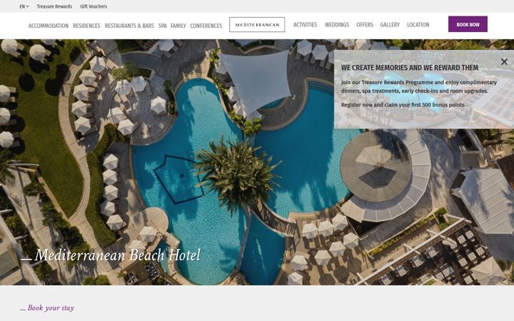 Screenshot of medbeach.com