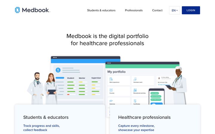 Screenshot of medbook.be