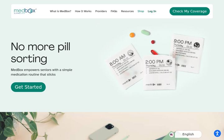 Screenshot of medbox.com