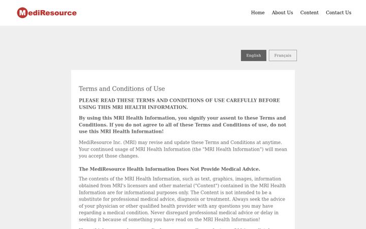 Screenshot of medbroadcast.com