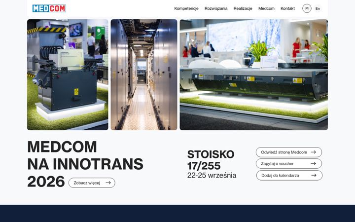Screenshot of medcom-innotrans.com