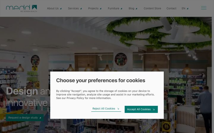 Screenshot von medd-design.com