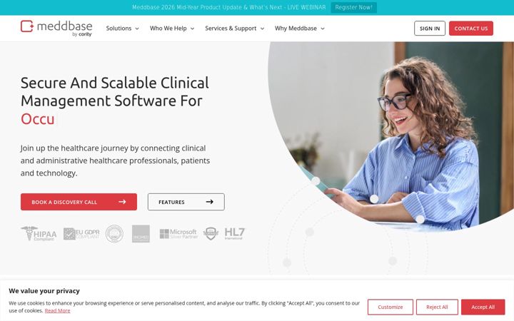 Screenshot of meddbase.com
