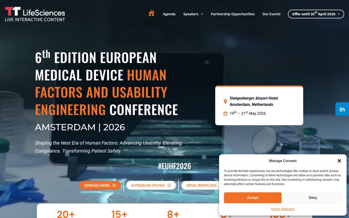 Screenshot of meddevicehumanfactors.com