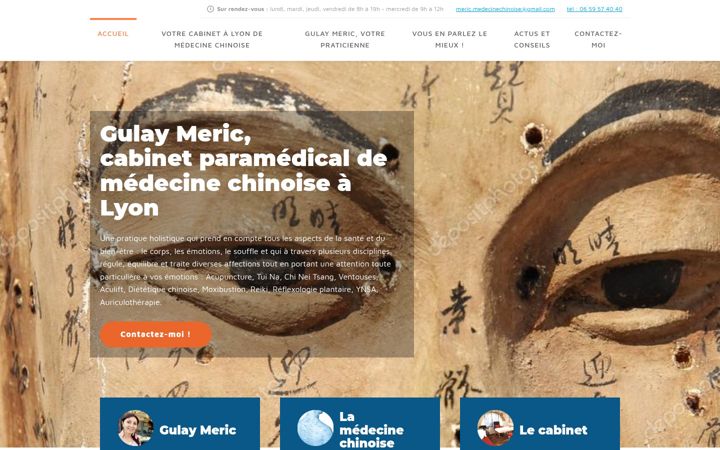 Screenshot of medecinechinoiselyon.com