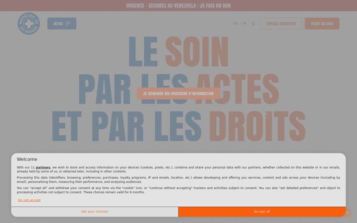 Screenshot of medecinsdumonde.org