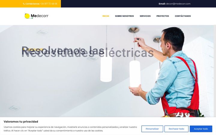 Screenshot of medecorr.com