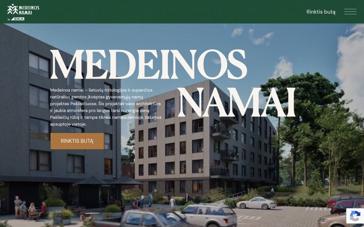 Skjermbilde av medeinos-namai.lt