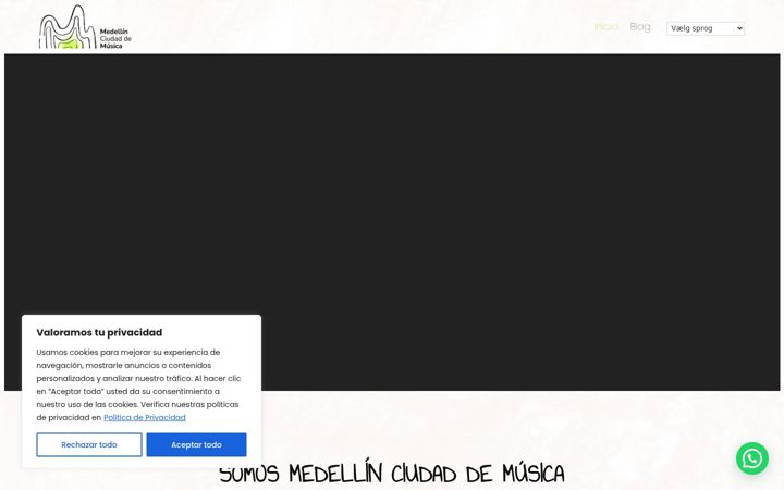 Screenshot of medellinciudaddemusica.com