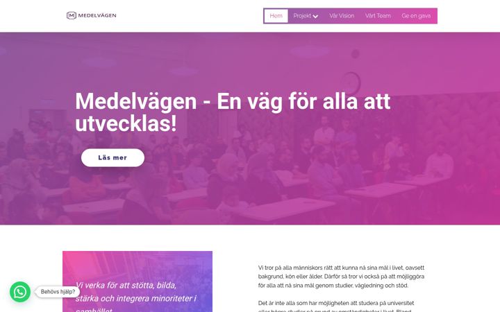 Screenshot of medelvagen.com