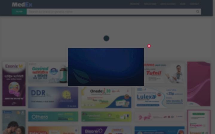 Screenshot ta' medex.com.bd