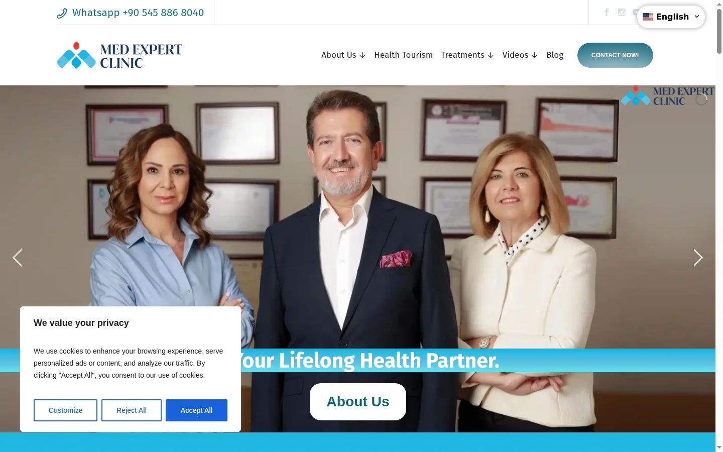 Screenshot του banner συγκατάθεσης που εμφανίστηκε πριν από οποιαδήποτε αλληλεπίδραση