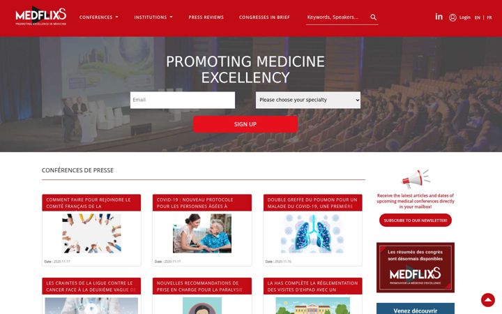 Screenshot of medflixs.com