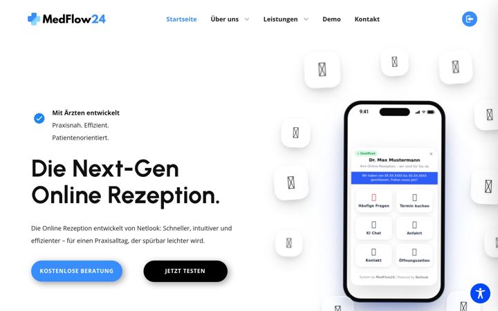 Screenshot of medflow24.com