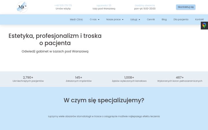 Screenshot of medi-clinic.pl