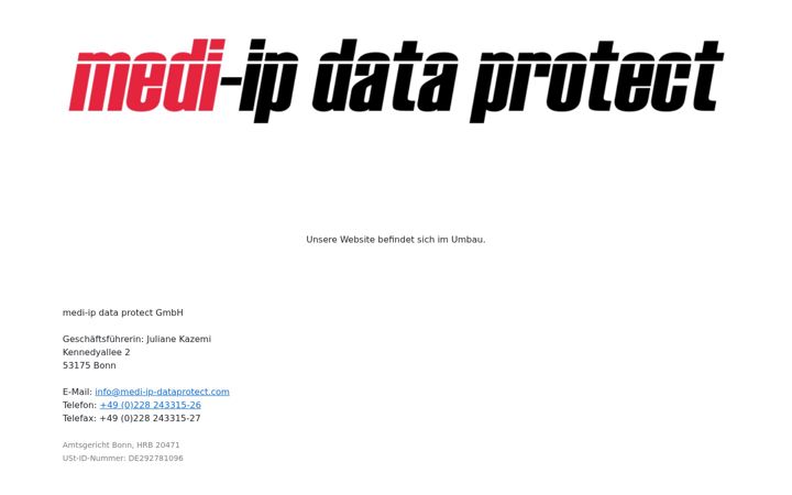 Screenshot of medi-ip-dataprotect.com