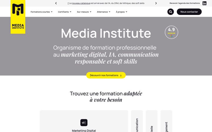 Screenshot of media-institute.com