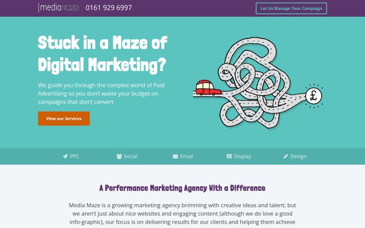 Ekrano kopija media-maze.co.uk