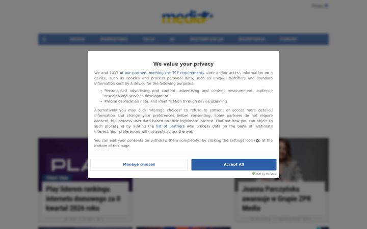 Screenshot of media2.pl