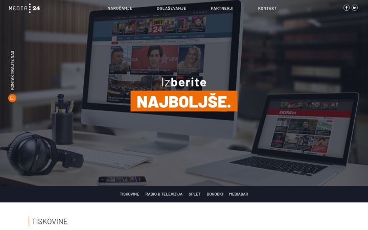 Screenshot of media24.si