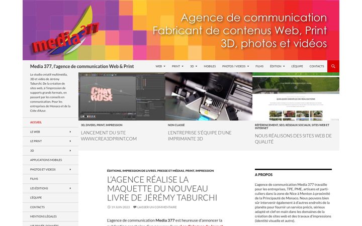 Screenshot of media377.com