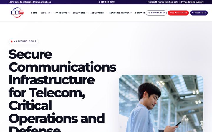Screenshot of media5corp.com