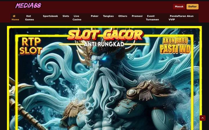 Screenshot ta' media88slot.com