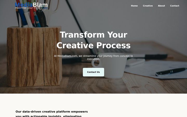 Screenshot of mediablam.com
