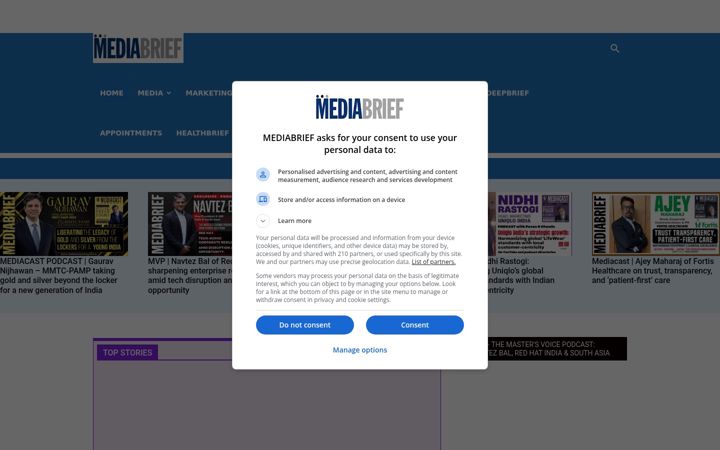 Screenshot of mediabrief.com