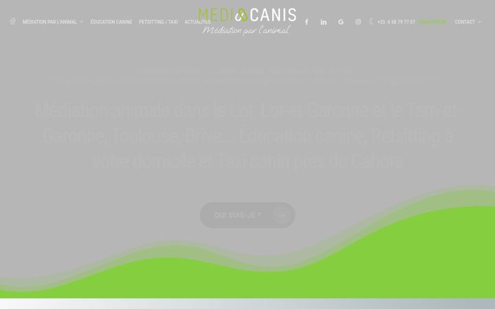 Captura de pantalla de mediacanis.fr