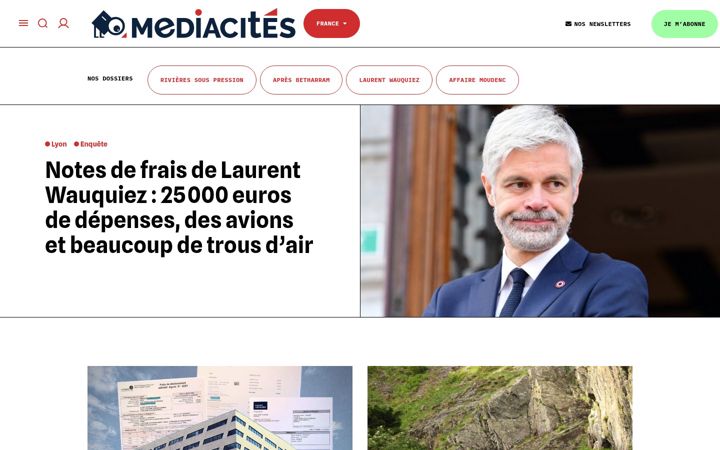 Screenshot of mediacites.fr