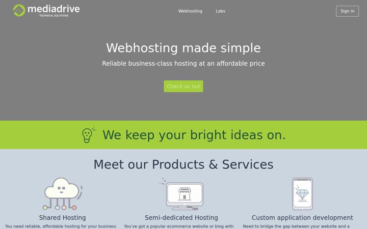 Screenshot of mediadrive.ca